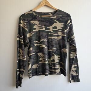 VTG Route 66 Sparkly Camo Long Sleeve Grunge Gorp Size Medium